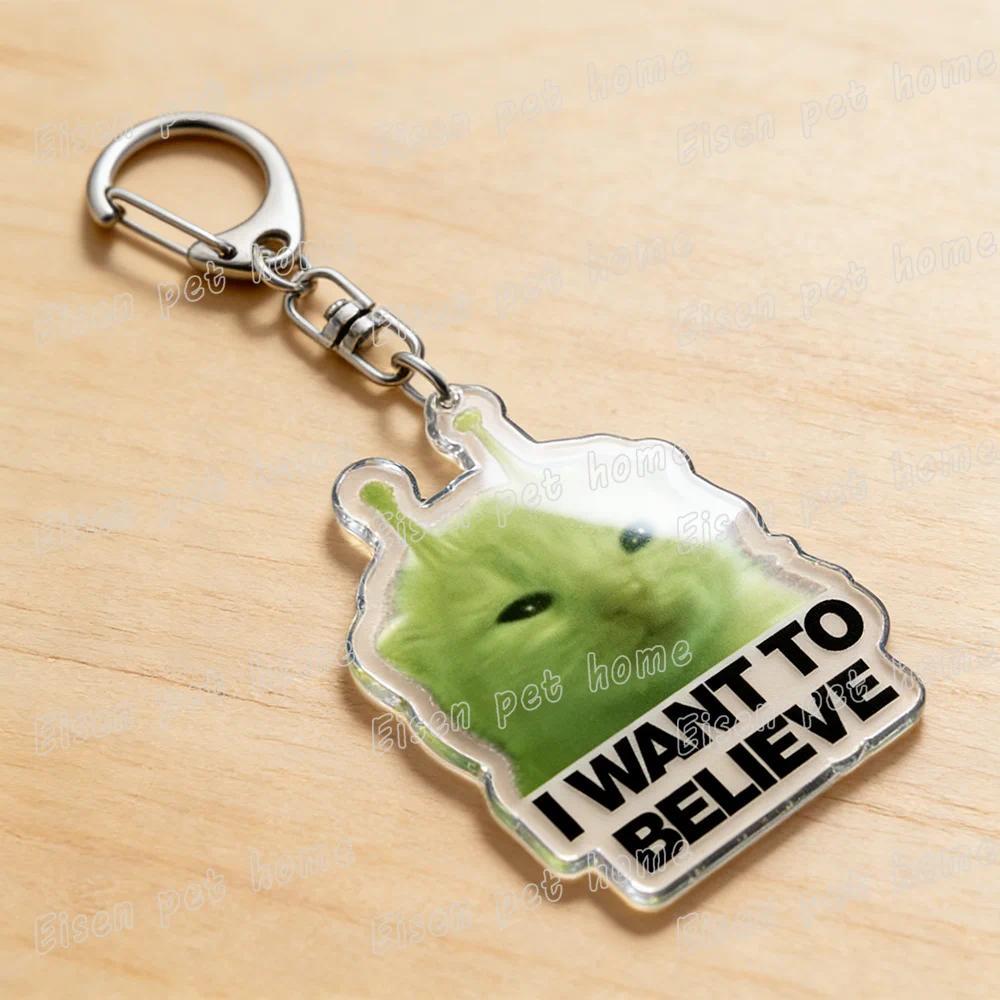 Funny Alien Cat Dog Meme Keychain For Accessories Cute Animal Pet Keyring Keychains For Móc Khóa In Theo Yêu Cầu, Chất Liệu Mica Trong Suốt In 2 Mặt , Dày 4mm 2 Funny Alien Cat Dog Meme Keychain For Accessories Cute Animal Pet Keyring Keychains For Móc Khóa In Theo Yêu Cầu, Chất Liệu Mica Trong Suốt In 2 Mặt , Dày 4mm - Ảnh 2