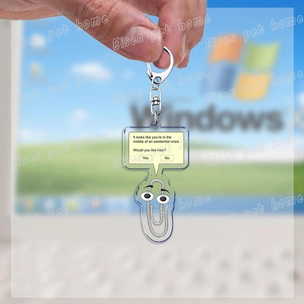 Funny Clippy Retro Word Keychains For Accessories Bag Cute Office 90s Meme Keychain Ring S Móc Khóa In Theo Yêu Cầu, Chất Liệu Mica Trong Suốt In 2 Mặt , Dày 4mm 11 Funny Clippy Retro Word Keychains For Accessories Bag Cute Office 90s Meme Keychain Ring S Móc Khóa In Theo Yêu Cầu, Chất Liệu Mica Trong Suốt In 2 Mặt , Dày 4mm - Ảnh 11