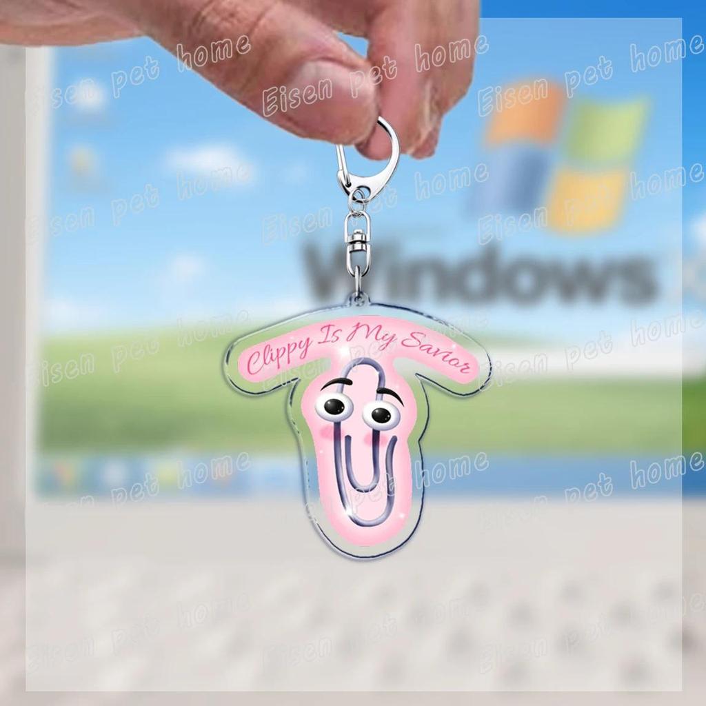 Funny Clippy Retro Word Keychains For Accessories Bag Cute Office 90s Meme Keychain Ring S Móc Khóa In Theo Yêu Cầu, Chất Liệu Mica Trong Suốt In 2 Mặt , Dày 4mm 12 Funny Clippy Retro Word Keychains For Accessories Bag Cute Office 90s Meme Keychain Ring S Móc Khóa In Theo Yêu Cầu, Chất Liệu Mica Trong Suốt In 2 Mặt , Dày 4mm - Ảnh 12