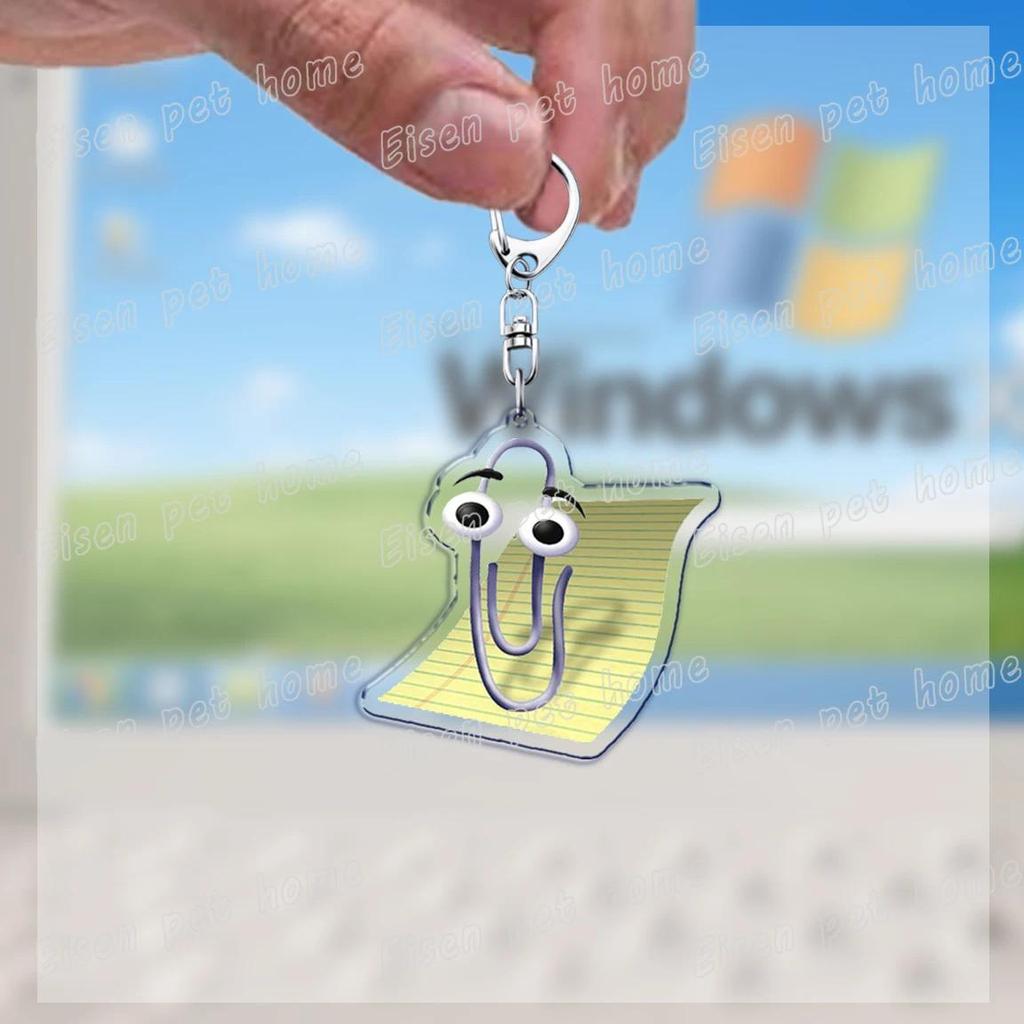 Funny Clippy Retro Word Keychains For Accessories Bag Cute Office 90s Meme Keychain Ring S Móc Khóa In Theo Yêu Cầu, Chất Liệu Mica Trong Suốt In 2 Mặt , Dày 4mm 3 Funny Clippy Retro Word Keychains For Accessories Bag Cute Office 90s Meme Keychain Ring S Móc Khóa In Theo Yêu Cầu, Chất Liệu Mica Trong Suốt In 2 Mặt , Dày 4mm - Ảnh 3