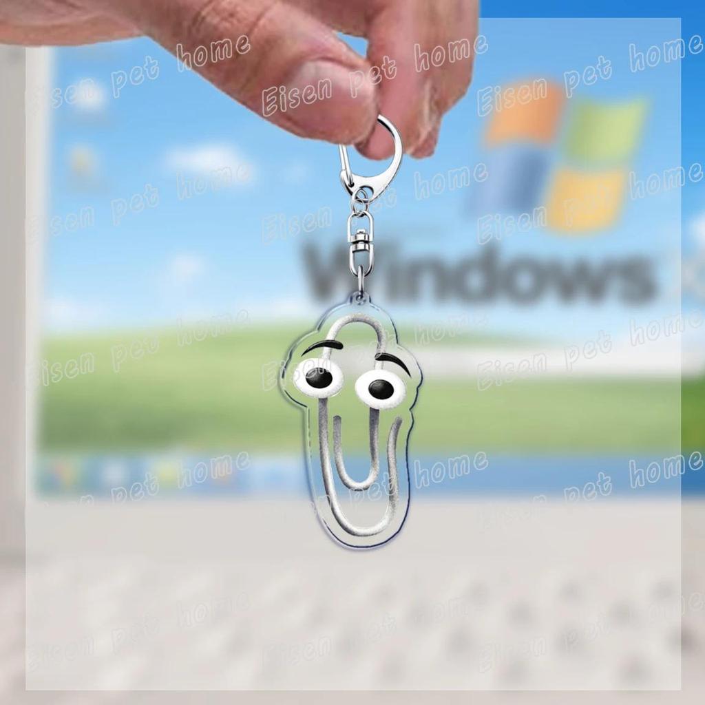 Funny Clippy Retro Word Keychains For Accessories Bag Cute Office 90s Meme Keychain Ring S Móc Khóa In Theo Yêu Cầu, Chất Liệu Mica Trong Suốt In 2 Mặt , Dày 4mm 5 Funny Clippy Retro Word Keychains For Accessories Bag Cute Office 90s Meme Keychain Ring S Móc Khóa In Theo Yêu Cầu, Chất Liệu Mica Trong Suốt In 2 Mặt , Dày 4mm - Ảnh 5