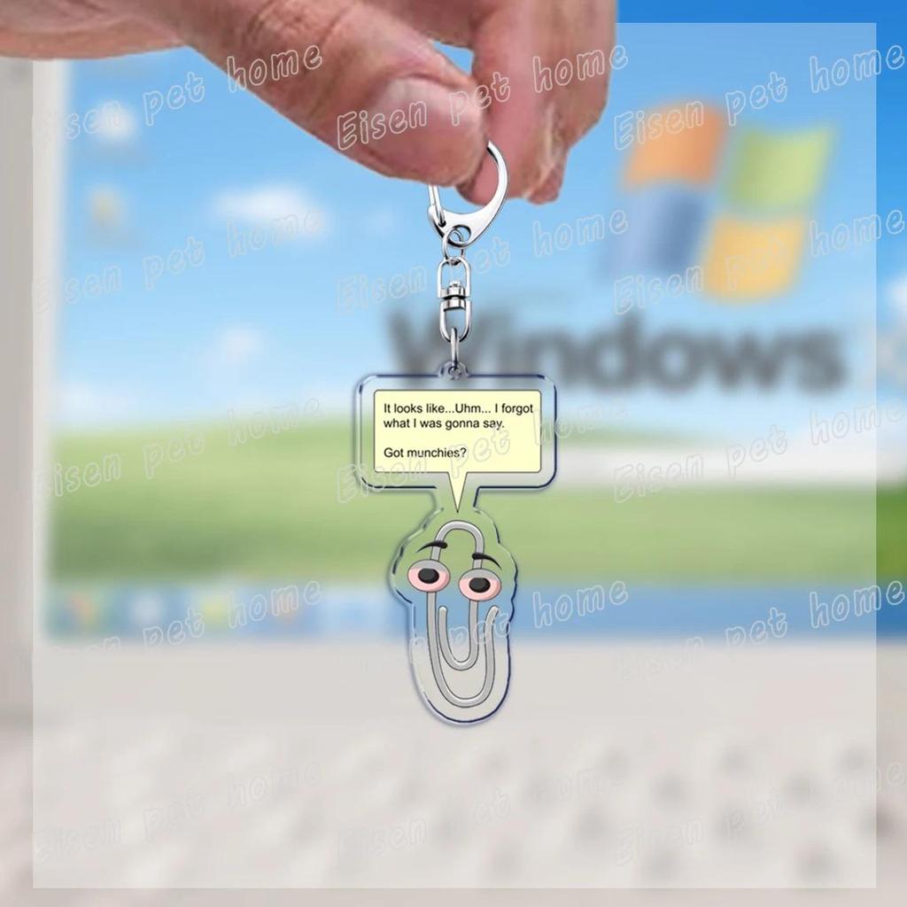 Funny Clippy Retro Word Keychains For Accessories Bag Cute Office 90s Meme Keychain Ring S Móc Khóa In Theo Yêu Cầu, Chất Liệu Mica Trong Suốt In 2 Mặt , Dày 4mm 8 Funny Clippy Retro Word Keychains For Accessories Bag Cute Office 90s Meme Keychain Ring S Móc Khóa In Theo Yêu Cầu, Chất Liệu Mica Trong Suốt In 2 Mặt , Dày 4mm - Ảnh 8