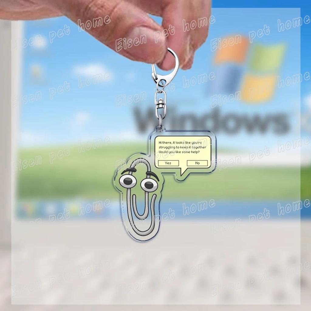 Funny Clippy Retro Word Keychains For Accessories Bag Cute Office 90s Meme Keychain Ring S Móc Khóa In Theo Yêu Cầu, Chất Liệu Mica Trong Suốt In 2 Mặt , Dày 4mm 9 Funny Clippy Retro Word Keychains For Accessories Bag Cute Office 90s Meme Keychain Ring S Móc Khóa In Theo Yêu Cầu, Chất Liệu Mica Trong Suốt In 2 Mặt , Dày 4mm - Ảnh 9