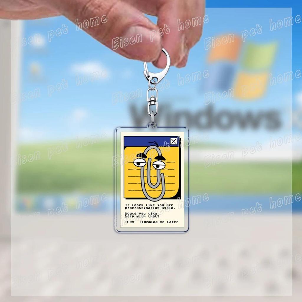 Funny Clippy Retro Word Keychains For Accessories Bag Cute Office 90s Meme Keychain Ring S Móc Khóa In Theo Yêu Cầu, Chất Liệu Mica Trong Suốt In 2 Mặt , Dày 4mm 10 Funny Clippy Retro Word Keychains For Accessories Bag Cute Office 90s Meme Keychain Ring S Móc Khóa In Theo Yêu Cầu, Chất Liệu Mica Trong Suốt In 2 Mặt , Dày 4mm - Ảnh 10