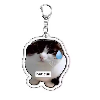 Funny Meme Cat Keychain – Cute, Fun Design. Suitable As Gifts For Students, Friends, And Móc Khóa In Theo Yêu Cầu, Chất Liệu Mica Trong Suốt In 2 Mặt , Dày 4mm 8 Funny Meme Cat Keychain – Cute, Fun Design. Suitable As Gifts For Students, Friends, And Móc Khóa In Theo Yêu Cầu, Chất Liệu Mica Trong Suốt In 2 Mặt , Dày 4mm - Ảnh 8