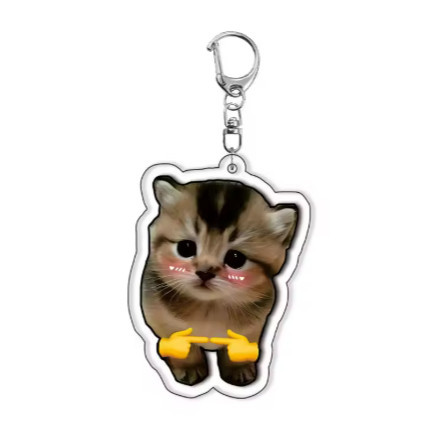 Funny Meme Cat Keychain – Cute, Fun Design. Suitable As Gifts For Students, Friends, And Móc Khóa In Theo Yêu Cầu, Chất Liệu Mica Trong Suốt In 2 Mặt , Dày 4mm 9 Funny Meme Cat Keychain – Cute, Fun Design. Suitable As Gifts For Students, Friends, And Móc Khóa In Theo Yêu Cầu, Chất Liệu Mica Trong Suốt In 2 Mặt , Dày 4mm - Ảnh 9