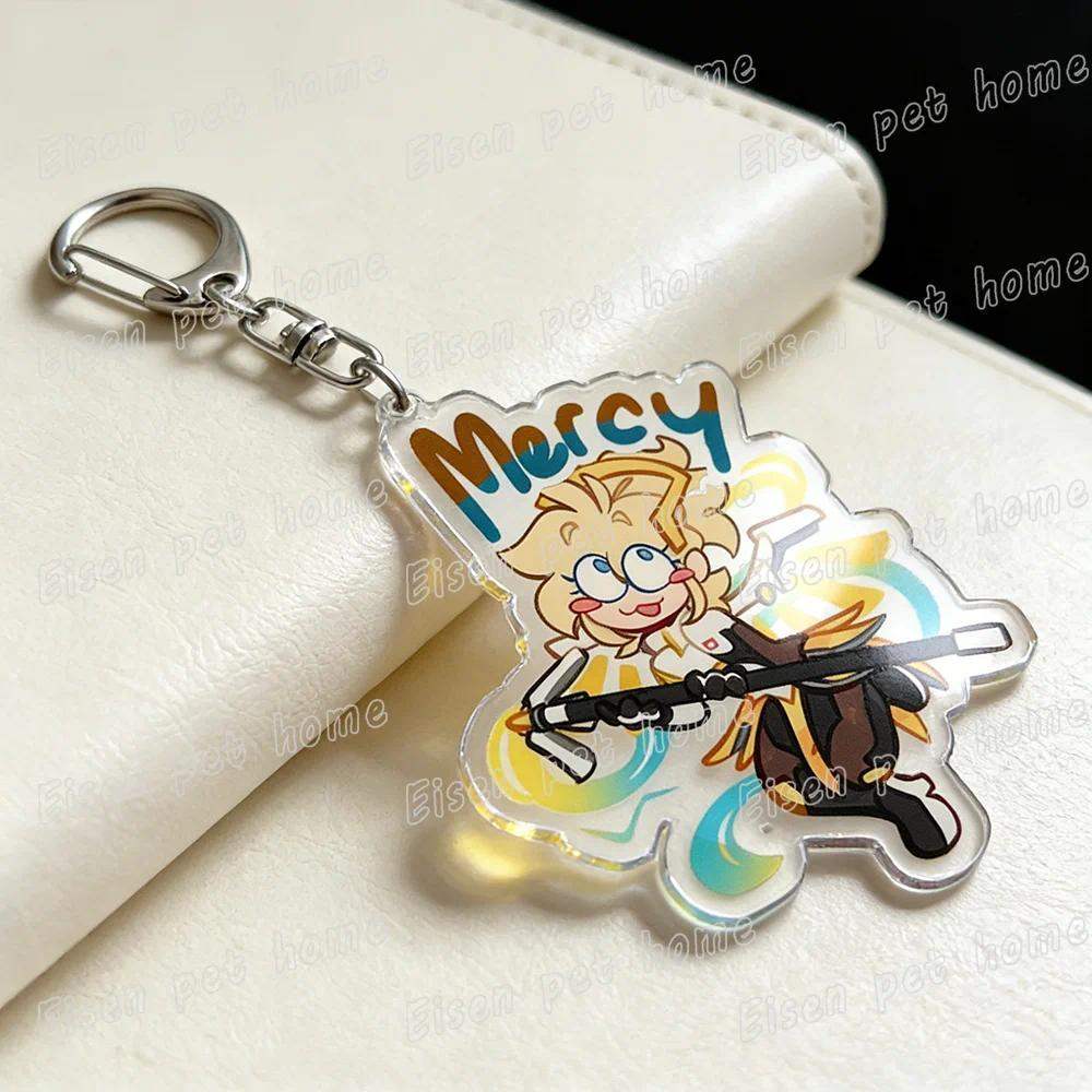 Game Ow Chibi Keychains For Women Accessories Bag Charm Mercy Dva Kiriko Cartoon Gaming Móc Khóa In Theo Yêu Cầu, Chất Liệu Mica Trong Suốt In 2 Mặt , Dày 4mm 13 Game Ow Chibi Keychains For Women Accessories Bag Charm Mercy Dva Kiriko Cartoon Gaming Móc Khóa In Theo Yêu Cầu, Chất Liệu Mica Trong Suốt In 2 Mặt , Dày 4mm - Ảnh 13