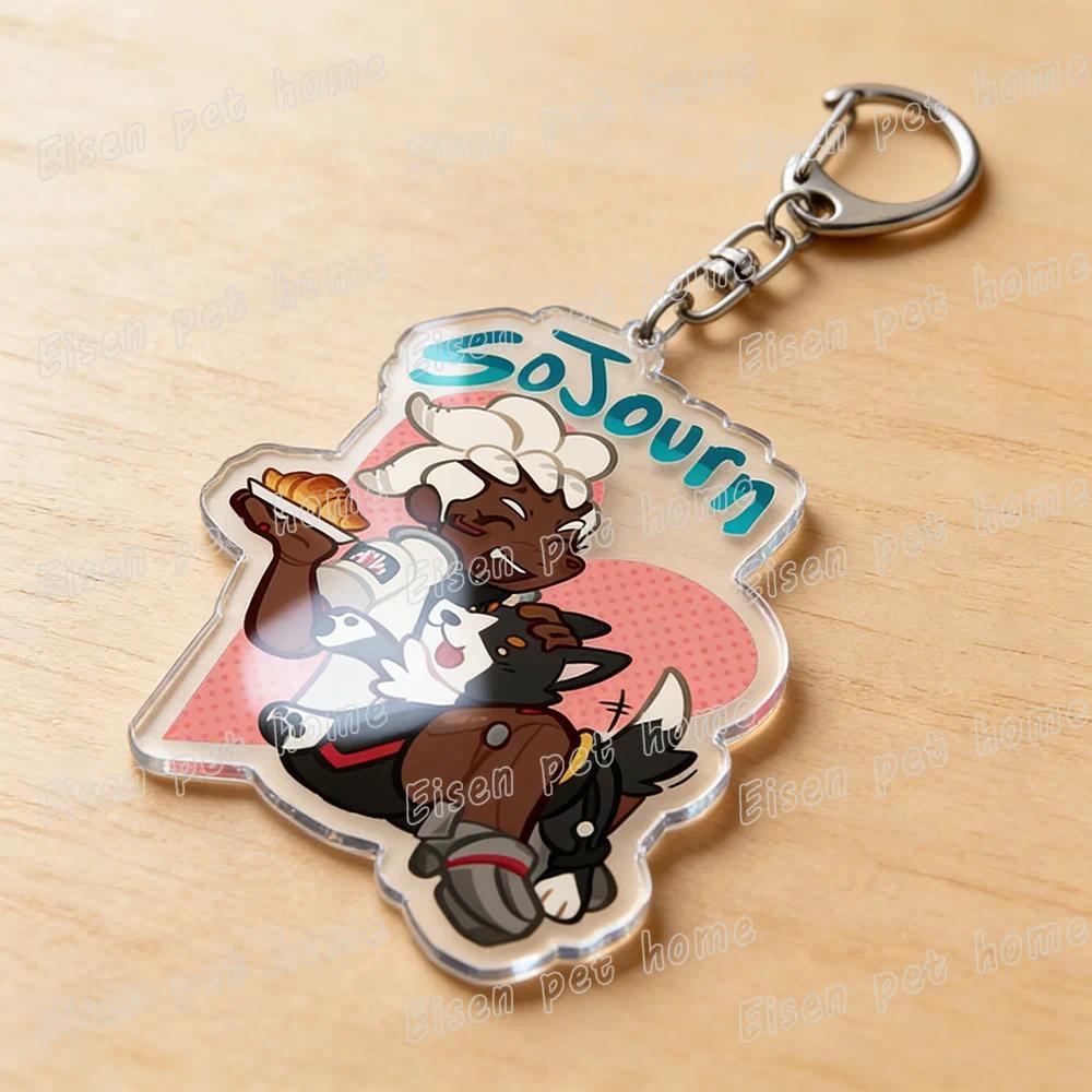 Game Ow Chibi Keychains For Women Accessories Bag Charm Mercy Dva Kiriko Cartoon Gaming Móc Khóa In Theo Yêu Cầu, Chất Liệu Mica Trong Suốt In 2 Mặt , Dày 4mm 5 Game Ow Chibi Keychains For Women Accessories Bag Charm Mercy Dva Kiriko Cartoon Gaming Móc Khóa In Theo Yêu Cầu, Chất Liệu Mica Trong Suốt In 2 Mặt , Dày 4mm - Ảnh 5