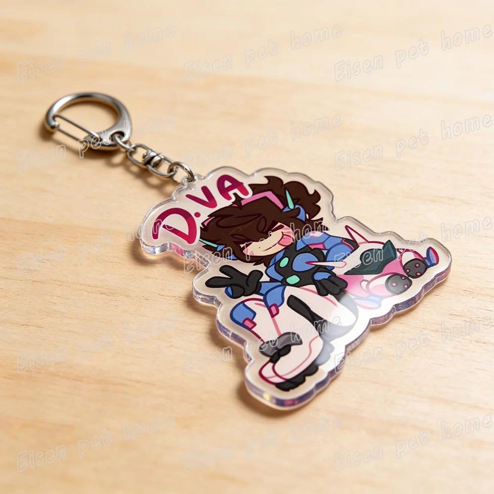 Game Ow Chibi Keychains For Women Accessories Bag Charm Mercy Dva Kiriko Cartoon Gaming Móc Khóa In Theo Yêu Cầu, Chất Liệu Mica Trong Suốt In 2 Mặt , Dày 4mm 10 Game Ow Chibi Keychains For Women Accessories Bag Charm Mercy Dva Kiriko Cartoon Gaming Móc Khóa In Theo Yêu Cầu, Chất Liệu Mica Trong Suốt In 2 Mặt , Dày 4mm - Ảnh 10
