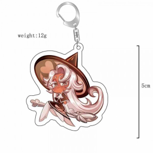 Game Shadow Milk Cookie Cute Cartoon Keychain Mica Key Chain Model For Women Man Jewelry Xmas Móc Khóa In Theo Yêu Cầu, Chất Liệu Mica Trong Suốt In 2 Mặt , Dày 4mm