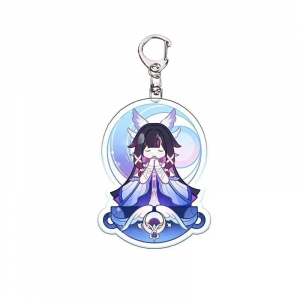 Game Yuan Shen Impact Columbina Hyposelenia Moon Maide Cosplay Mica Keychain Hanging Model Móc Khóa In Theo Yêu Cầu, Chất Liệu Mica Trong Suốt In 2 Mặt , Dày 4mm