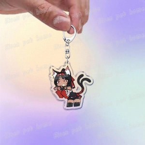 Game Zone Zero Anby Demara Keychains For Accessories Bag Billy Kid Bangboo Gentle House Zzz Móc Khóa In Theo Yêu Cầu, Chất Liệu Mica Trong Suốt In 2 Mặt , Dày 4mm