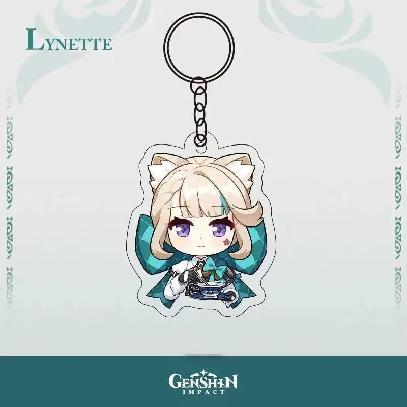 Genshin Impact Anime Character Lynette Keychain Cute Cosplay Mica Key Chains Fans Christmas Móc Khóa In Theo Yêu Cầu, Chất Liệu Mica Trong Suốt In 2 Mặt , Dày 4mm 2 Genshin Impact Anime Character Lynette Keychain Cute Cosplay Mica Key Chains Fans Christmas Móc Khóa In Theo Yêu Cầu, Chất Liệu Mica Trong Suốt In 2 Mặt , Dày 4mm - Ảnh 2