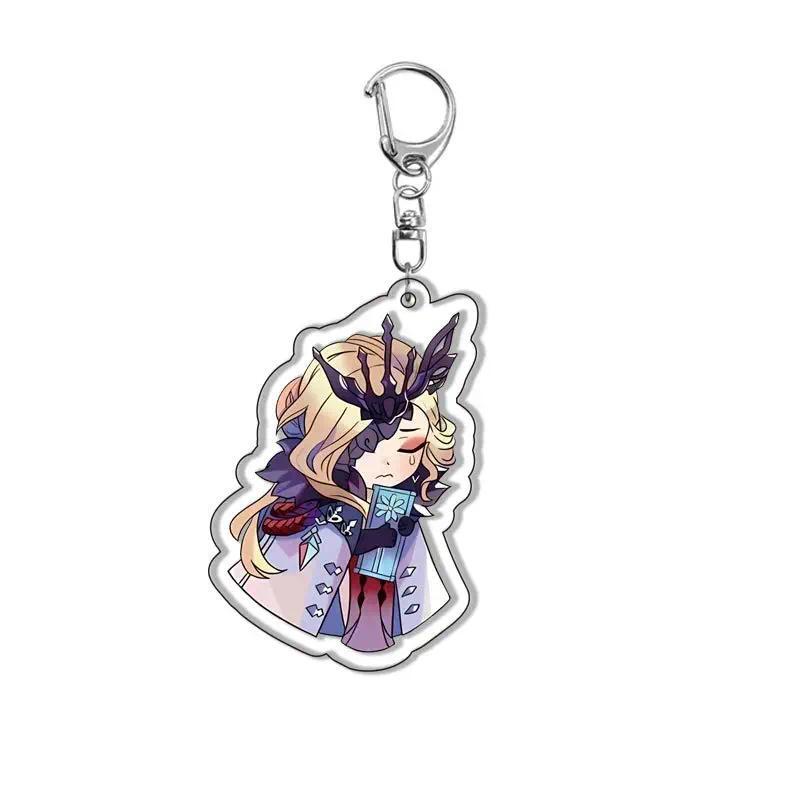 Genshin Impact Anime Keychain Ballerina Mona Key Chain Bags Charms Hanging Accessorios Mica Móc Khóa In Theo Yêu Cầu, Chất Liệu Mica Trong Suốt In 2 Mặt , Dày 4mm 2 Genshin Impact Anime Keychain Ballerina Mona Key Chain Bags Charms Hanging Accessorios Mica Móc Khóa In Theo Yêu Cầu, Chất Liệu Mica Trong Suốt In 2 Mặt , Dày 4mm - Ảnh 2