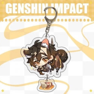 Genshin Impact Game Character Lumine Eula Lawrence Kamisato Ayaka Paimon Cute Acrylic Móc Khóa In Theo Yêu Cầu, Chất Liệu Mica Trong Suốt In 2 Mặt , Dày 4mm