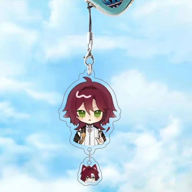 Genshin Impact Game Character Venti Xiao Balladeer Acrylic Mica Phone Chain Keychain Móc Khóa In Theo Yêu Cầu, Chất Liệu Mica Trong Suốt In 2 Mặt , Dày 4mm 3 Genshin Impact Game Character Venti Xiao Balladeer Acrylic Mica Phone Chain Keychain Móc Khóa In Theo Yêu Cầu, Chất Liệu Mica Trong Suốt In 2 Mặt , Dày 4mm - Ảnh 3