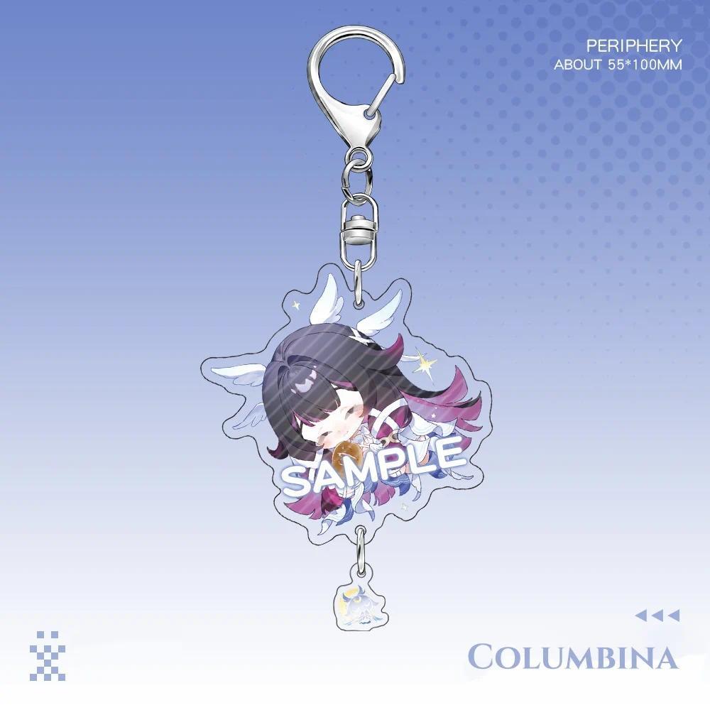 Genshin Impact Keychain Cute Columbina Keychain Cartoon Anime Acrylic Mica Badge Keychain Móc Khóa In Theo Yêu Cầu, Chất Liệu Mica Trong Suốt In 2 Mặt , Dày 4mm 2 Genshin Impact Keychain Cute Columbina Keychain Cartoon Anime Acrylic Mica Badge Keychain Móc Khóa In Theo Yêu Cầu, Chất Liệu Mica Trong Suốt In 2 Mặt , Dày 4mm - Ảnh 2