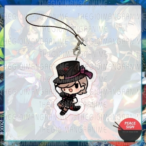 Genshin Impact Ver No Tri Phone Lanyard Printed With Anime Game Image Mica Acrylic Cute Móc Khóa In Theo Yêu Cầu, Chất Liệu Mica Trong Suốt In 2 Mặt , Dày 4mm