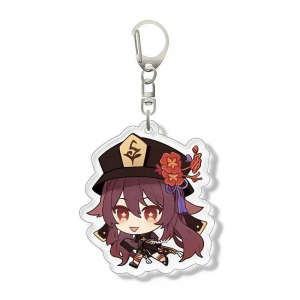Genshin Impact Xiangling Yanfei Xingqiu Venti Keychain Anime Game Collectible Art Fans Gifts Móc Khóa In Theo Yêu Cầu, Chất Liệu Mica Trong Suốt In 2 Mặt , Dày 4mm