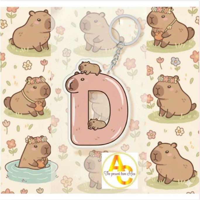 Gentle And Lovely Capybara Keychain Móc Khóa In Theo Yêu Cầu, Chất Liệu Mica Trong Suốt In 2 Mặt , Dày 4mm 1 Gentle And Lovely Capybara Keychain Móc Khóa In Theo Yêu Cầu, Chất Liệu Mica Trong Suốt In 2 Mặt , Dày 4mm