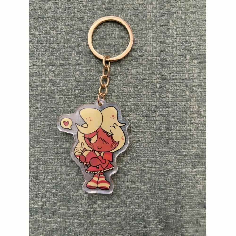 Ginger Holographic Acrylic Keychain Kawaii Cartoon Game Character Pendant Móc Khóa In Theo Yêu Cầu, Chất Liệu Mica Trong Suốt In 2 Mặt , Dày 4mm 1 Ginger Holographic Acrylic Keychain Kawaii Cartoon Game Character Pendant Móc Khóa In Theo Yêu Cầu, Chất Liệu Mica Trong Suốt In 2 Mặt , Dày 4mm