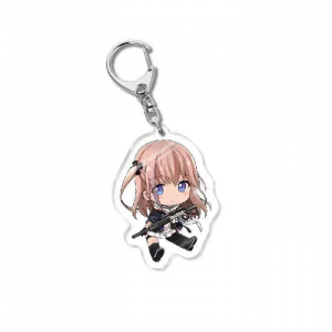 Girls Frontline M4a1 M16a1 Acrylic Keychain Lovely Bag Charms Hanging Face Fun Key Chain Cute Móc Khóa In Theo Yêu Cầu, Chất Liệu Mica Trong Suốt In 2 Mặt , Dày 4mm