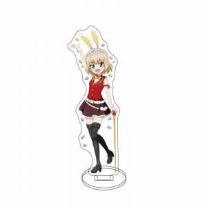 Girls Und Panzer Nishizumi Miho Isuzu Hana Standee Mica Model Plate Keychain Desk Decoration Móc Khóa In Theo Yêu Cầu, Chất Liệu Mica Trong Suốt In 2 Mặt , Dày 4mm