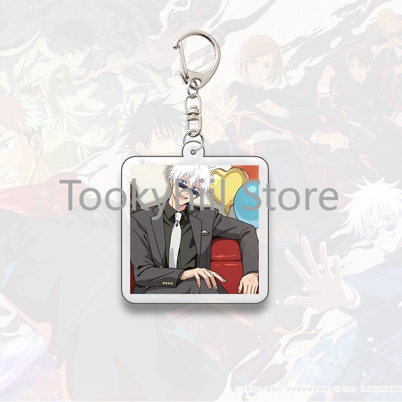 Gojo Satoru Square Keychain Boyfriend Exquisite Backpack Anime Figure Decorate Pendant Móc Khóa In Theo Yêu Cầu, Chất Liệu Mica Trong Suốt In 2 Mặt , Dày 4mm 2 Gojo Satoru Square Keychain Boyfriend Exquisite Backpack Anime Figure Decorate Pendant Móc Khóa In Theo Yêu Cầu, Chất Liệu Mica Trong Suốt In 2 Mặt , Dày 4mm - Ảnh 2
