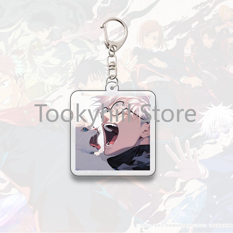 Gojo Satoru Square Keychain Boyfriend Exquisite Backpack Anime Figure Decorate Pendant Móc Khóa In Theo Yêu Cầu, Chất Liệu Mica Trong Suốt In 2 Mặt , Dày 4mm 3 Gojo Satoru Square Keychain Boyfriend Exquisite Backpack Anime Figure Decorate Pendant Móc Khóa In Theo Yêu Cầu, Chất Liệu Mica Trong Suốt In 2 Mặt , Dày 4mm - Ảnh 3