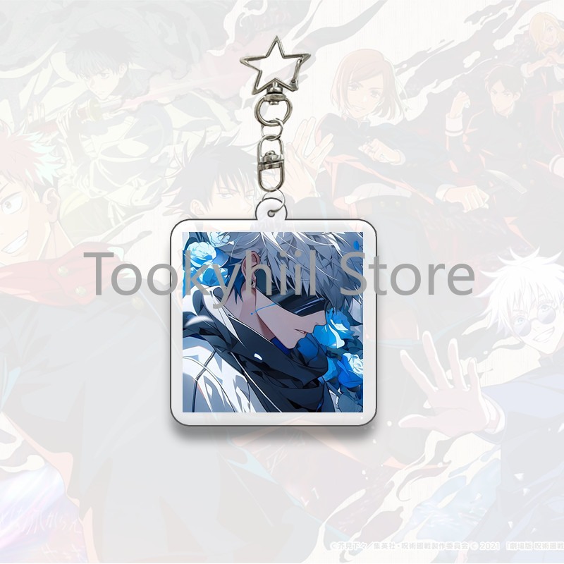 Gojo Satoru Square Keychain Boyfriend Exquisite Backpack Anime Figure Decorate Pendant Móc Khóa In Theo Yêu Cầu, Chất Liệu Mica Trong Suốt In 2 Mặt , Dày 4mm 30 Gojo Satoru Square Keychain Boyfriend Exquisite Backpack Anime Figure Decorate Pendant Móc Khóa In Theo Yêu Cầu, Chất Liệu Mica Trong Suốt In 2 Mặt , Dày 4mm - Ảnh 30