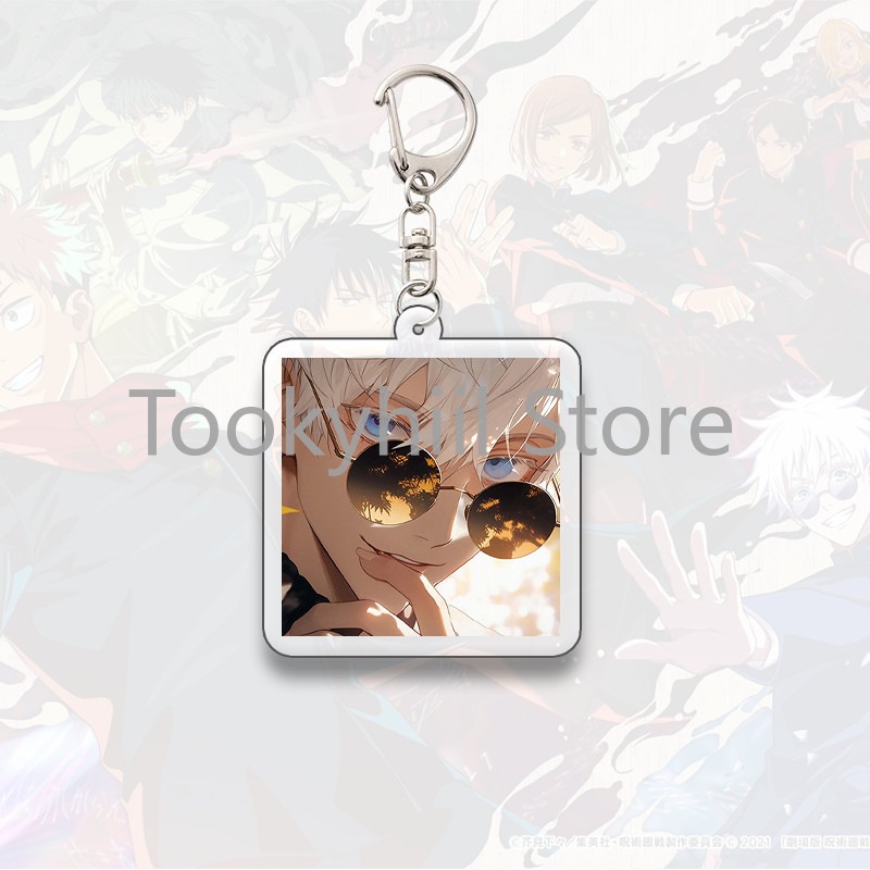 Gojo Satoru Square Keychain Boyfriend Exquisite Backpack Anime Figure Decorate Pendant Móc Khóa In Theo Yêu Cầu, Chất Liệu Mica Trong Suốt In 2 Mặt , Dày 4mm 4 Gojo Satoru Square Keychain Boyfriend Exquisite Backpack Anime Figure Decorate Pendant Móc Khóa In Theo Yêu Cầu, Chất Liệu Mica Trong Suốt In 2 Mặt , Dày 4mm - Ảnh 4