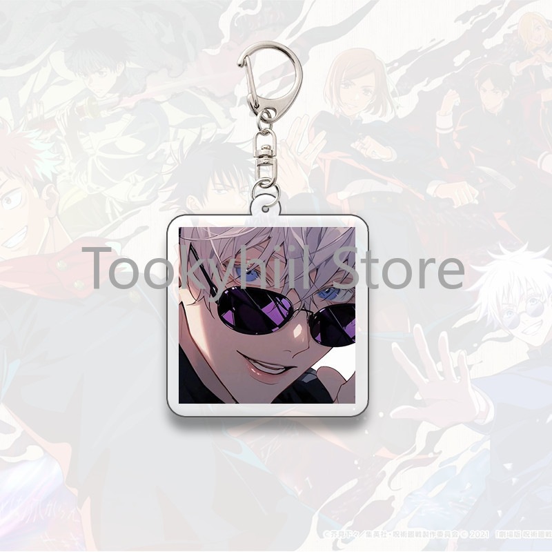 Gojo Satoru Square Keychain Boyfriend Exquisite Backpack Anime Figure Decorate Pendant Móc Khóa In Theo Yêu Cầu, Chất Liệu Mica Trong Suốt In 2 Mặt , Dày 4mm 5 Gojo Satoru Square Keychain Boyfriend Exquisite Backpack Anime Figure Decorate Pendant Móc Khóa In Theo Yêu Cầu, Chất Liệu Mica Trong Suốt In 2 Mặt , Dày 4mm - Ảnh 5