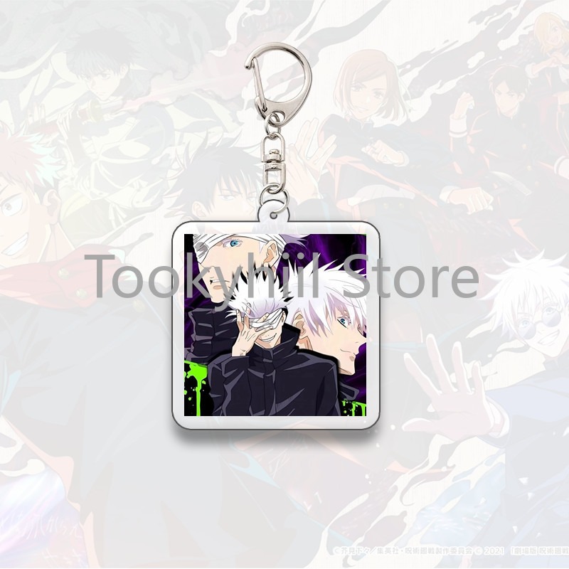 Gojo Satoru Square Keychain Boyfriend Exquisite Backpack Anime Figure Decorate Pendant Móc Khóa In Theo Yêu Cầu, Chất Liệu Mica Trong Suốt In 2 Mặt , Dày 4mm 7 Gojo Satoru Square Keychain Boyfriend Exquisite Backpack Anime Figure Decorate Pendant Móc Khóa In Theo Yêu Cầu, Chất Liệu Mica Trong Suốt In 2 Mặt , Dày 4mm - Ảnh 7