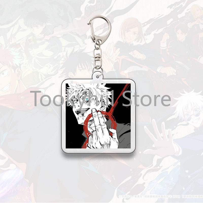 Gojo Satoru Square Keychain Boyfriend Exquisite Backpack Anime Figure Decorate Pendant Móc Khóa In Theo Yêu Cầu, Chất Liệu Mica Trong Suốt In 2 Mặt , Dày 4mm 8 Gojo Satoru Square Keychain Boyfriend Exquisite Backpack Anime Figure Decorate Pendant Móc Khóa In Theo Yêu Cầu, Chất Liệu Mica Trong Suốt In 2 Mặt , Dày 4mm - Ảnh 8