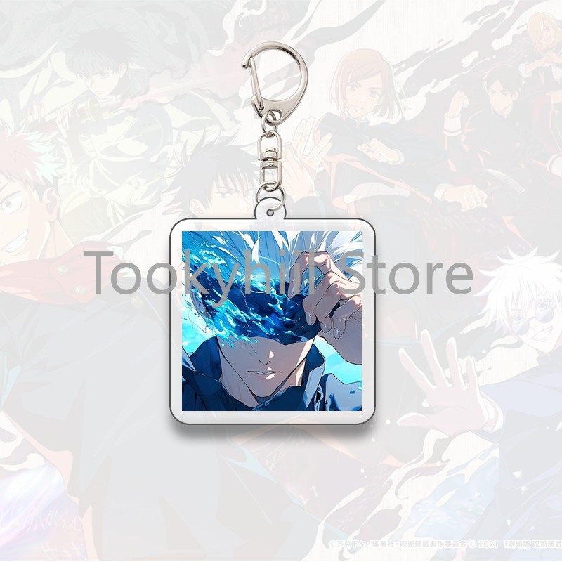 Gojo Satoru Square Keychain Boyfriend Exquisite Backpack Anime Figure Decorate Pendant Móc Khóa In Theo Yêu Cầu, Chất Liệu Mica Trong Suốt In 2 Mặt , Dày 4mm 9 Gojo Satoru Square Keychain Boyfriend Exquisite Backpack Anime Figure Decorate Pendant Móc Khóa In Theo Yêu Cầu, Chất Liệu Mica Trong Suốt In 2 Mặt , Dày 4mm - Ảnh 9