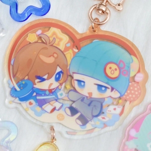 Gyakuten Saiban Keychain Men Anime Keychain Women Acrylic Cosplay Japan Keychain Party Phone Móc Khóa In Theo Yêu Cầu, Chất Liệu Mica Trong Suốt In 2 Mặt , Dày 4mm