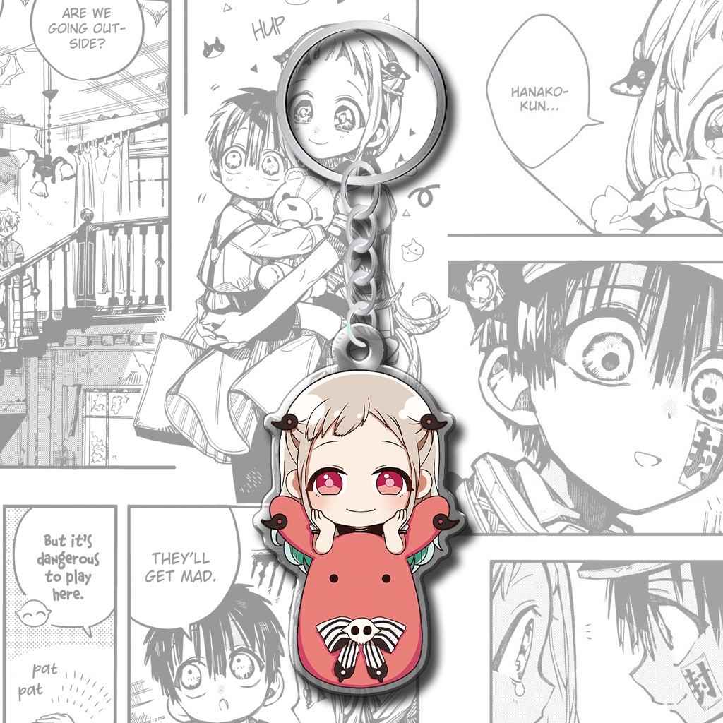 Hanako Kun Keychain Chibi Anime Manga Toilet Ghost Cute Character Handbag Accessory Móc Khóa In Theo Yêu Cầu, Chất Liệu Mica Trong Suốt In 2 Mặt , Dày 4mm 3 Hanako Kun Keychain Chibi Anime Manga Toilet Ghost Cute Character Handbag Accessory Móc Khóa In Theo Yêu Cầu, Chất Liệu Mica Trong Suốt In 2 Mặt , Dày 4mm - Ảnh 3