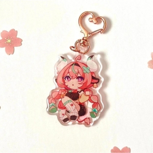 Handmade Genshin Varesa Acrylic Keychain Accessories Jewelr Móc Khóa In Theo Yêu Cầu, Chất Liệu Mica Trong Suốt In 2 Mặt , Dày 4mm