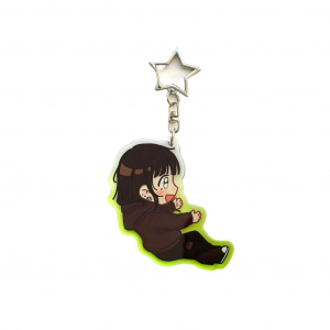Handmade Mitsuaya Green Yuri The Guy She Was Interested In Wasn't A Guy At All Acrylic Charm Móc Khóa In Theo Yêu Cầu, Chất Liệu Mica Trong Suốt In 2 Mặt , Dày 4mm