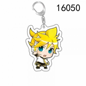 Hatsune Miku Vocal Anime Student Keychain Fan Keychain Exemplary Ornaments Animation Móc Khóa In Theo Yêu Cầu, Chất Liệu Mica Trong Suốt In 2 Mặt , Dày 4mm