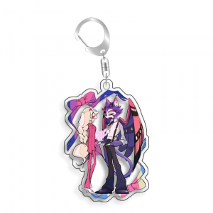 Hazbin Hotel Angel Dust Fizzovalli Asmodeus Blitzo Stolas Acrylic Keychain Mica Bag Charms Móc Khóa In Theo Yêu Cầu, Chất Liệu Mica Trong Suốt In 2 Mặt , Dày 4mm