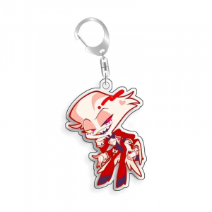 Hazbin Hotel Angel Dust Velvette Angel Dust Alastor Selfmade Acrylic Keychain Mica Bag Charms Móc Khóa In Theo Yêu Cầu, Chất Liệu Mica Trong Suốt In 2 Mặt , Dày 4mm