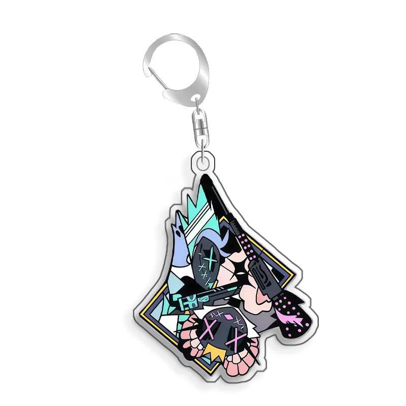 Hazbin Hotel Blitzo Fizzarolli Angel Dust Homemade Mica Cartoon Keychain Pendant Bag Charms Móc Khóa In Theo Yêu Cầu, Chất Liệu Mica Trong Suốt In 2 Mặt , Dày 4mm 2 Hazbin Hotel Blitzo Fizzarolli Angel Dust Homemade Mica Cartoon Keychain Pendant Bag Charms Móc Khóa In Theo Yêu Cầu, Chất Liệu Mica Trong Suốt In 2 Mặt , Dày 4mm - Ảnh 2