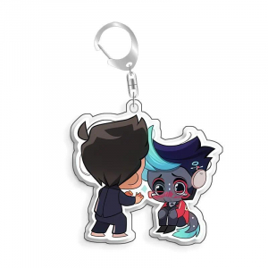 Hazbin Hotel Blitzo Stolas Rosie Charlie Morningstar Homemade Acrylic Keychain Mica Bag Móc Khóa In Theo Yêu Cầu, Chất Liệu Mica Trong Suốt In 2 Mặt , Dày 4mm
