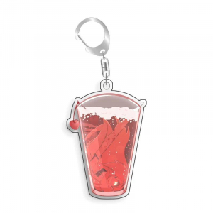 Hazbin Hotel Charlie Blitzo Verosika Angel Dust Homemade Acrylic Keychain Hanging Bags Game Móc Khóa In Theo Yêu Cầu, Chất Liệu Mica Trong Suốt In 2 Mặt , Dày 4mm