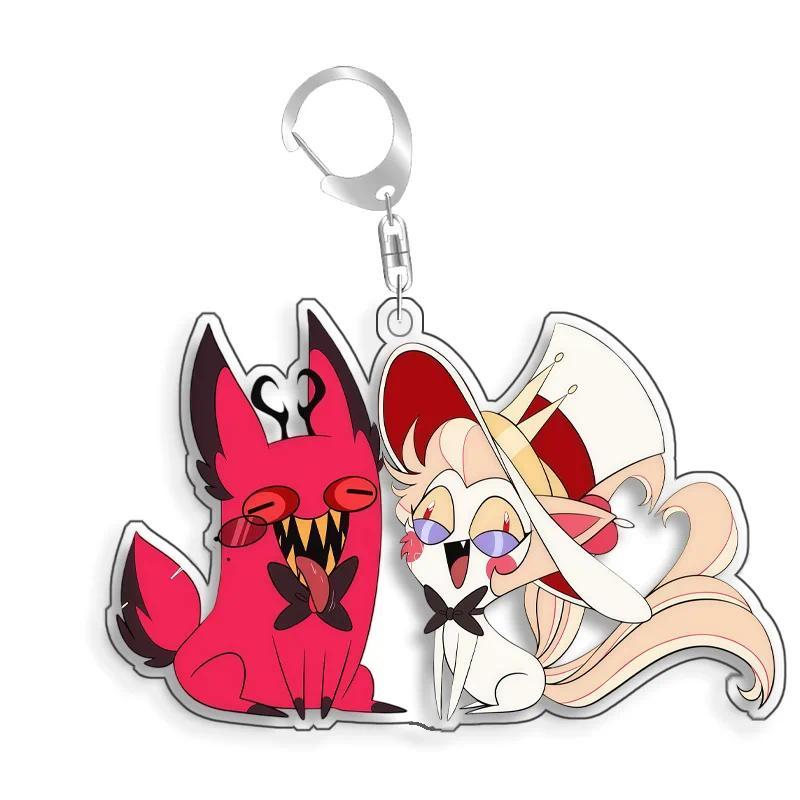 Hazbin Hotel Charlie Morningstar Vox Alastor Velvette Homemade Acrylic Keychain Mica Bag Móc Khóa In Theo Yêu Cầu, Chất Liệu Mica Trong Suốt In 2 Mặt , Dày 4mm 2 Hazbin Hotel Charlie Morningstar Vox Alastor Velvette Homemade Acrylic Keychain Mica Bag Móc Khóa In Theo Yêu Cầu, Chất Liệu Mica Trong Suốt In 2 Mặt , Dày 4mm - Ảnh 2