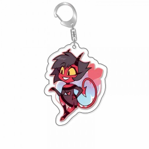 Hazbin Hotel Helluva Boss Velvette Anime Keychains Anime Game Collection Acrylic Material Móc Khóa In Theo Yêu Cầu, Chất Liệu Mica Trong Suốt In 2 Mặt , Dày 4mm