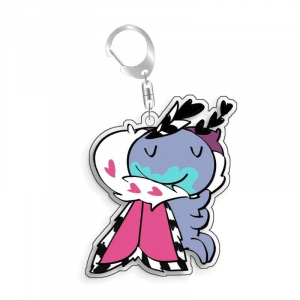 Hazbin Hotel Velvette Moxxie Vox Alastor Blitzo Homemade Acrylic Keychain Mica Bag Charms Móc Khóa In Theo Yêu Cầu, Chất Liệu Mica Trong Suốt In 2 Mặt , Dày 4mm