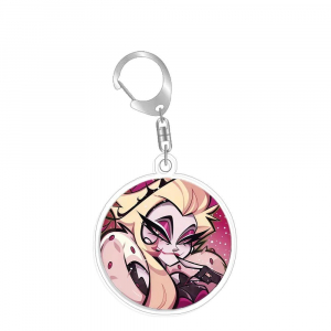 Hazbin Hotel Verosika Mayday Fizzovalli Asmodeus Homemade Acrylic Keychain Mica Bag Charms Móc Khóa In Theo Yêu Cầu, Chất Liệu Mica Trong Suốt In 2 Mặt , Dày 4mm