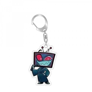 Hazbin Hotel Vox Angel Dust Alastor Blitzo Verosika Homemade Acrylic Keychain Mica Bag Charms Móc Khóa In Theo Yêu Cầu, Chất Liệu Mica Trong Suốt In 2 Mặt , Dày 4mm